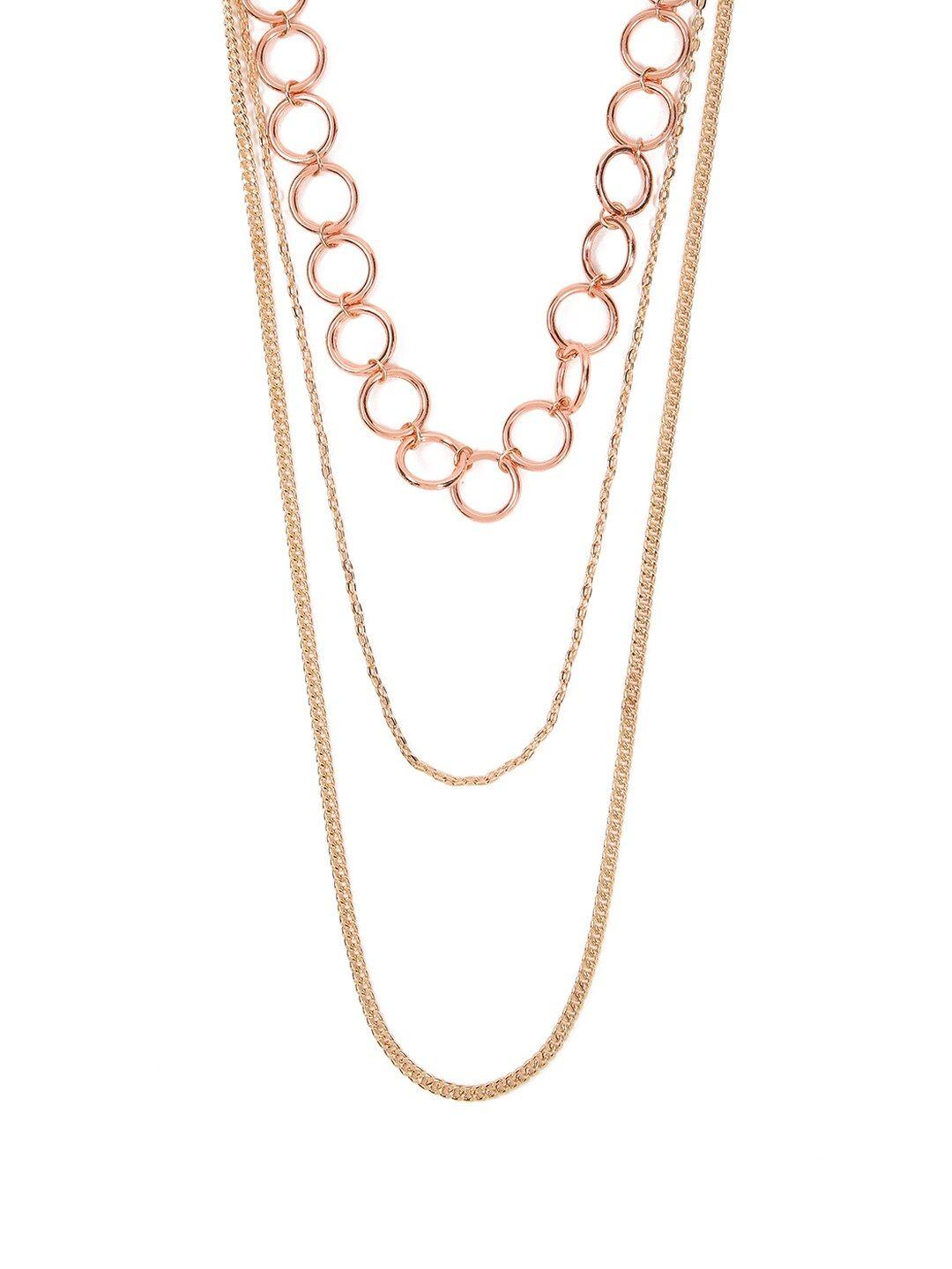 forever 21 gold-toned metal layered necklace