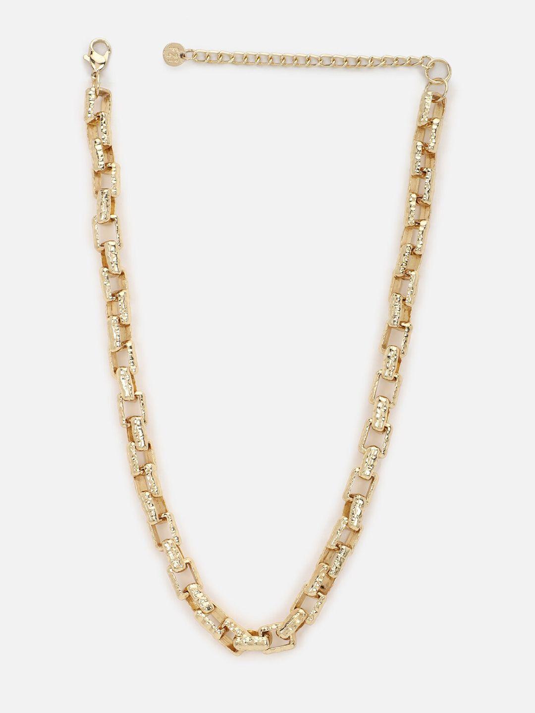 forever 21 gold-toned solid necklace