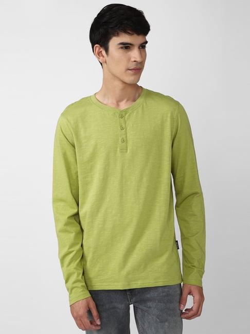 forever 21 green regular fit t-shirt