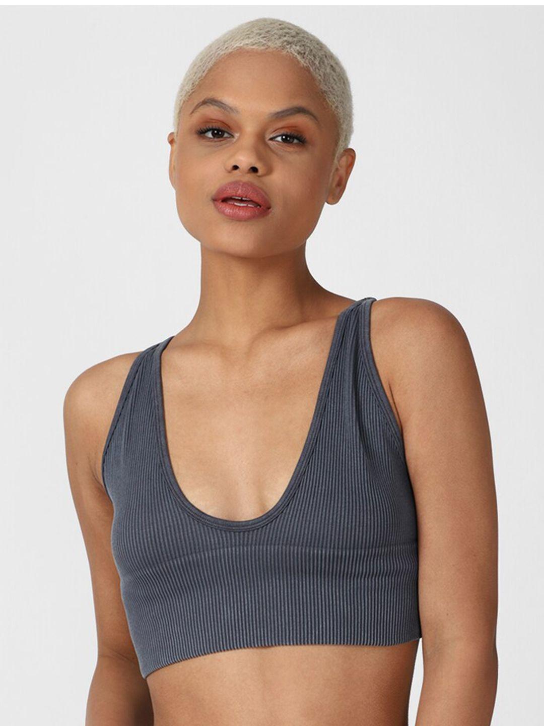 forever 21 grey bralette crop top