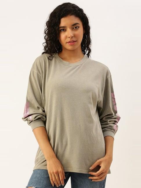 forever 21 grey cotton t-shirt