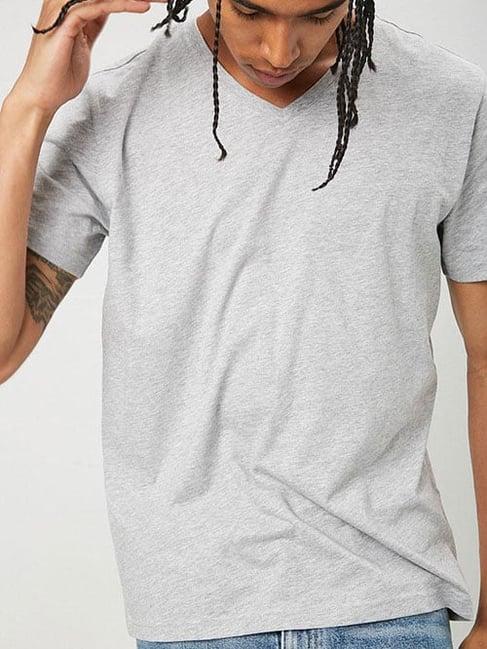 forever 21 heather grey textured t-shirt