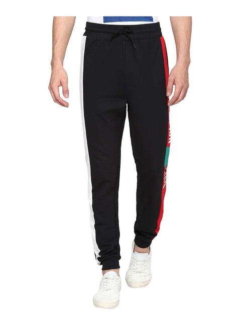 forever 21 jet black regular fit joggers