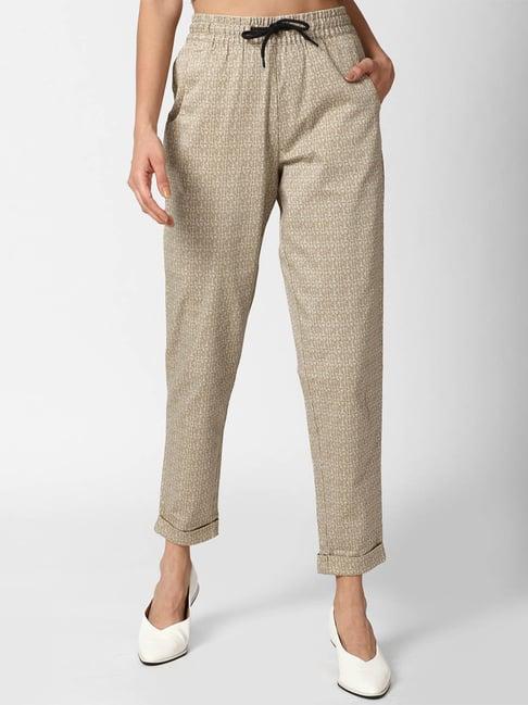 forever 21 light brown printed pants