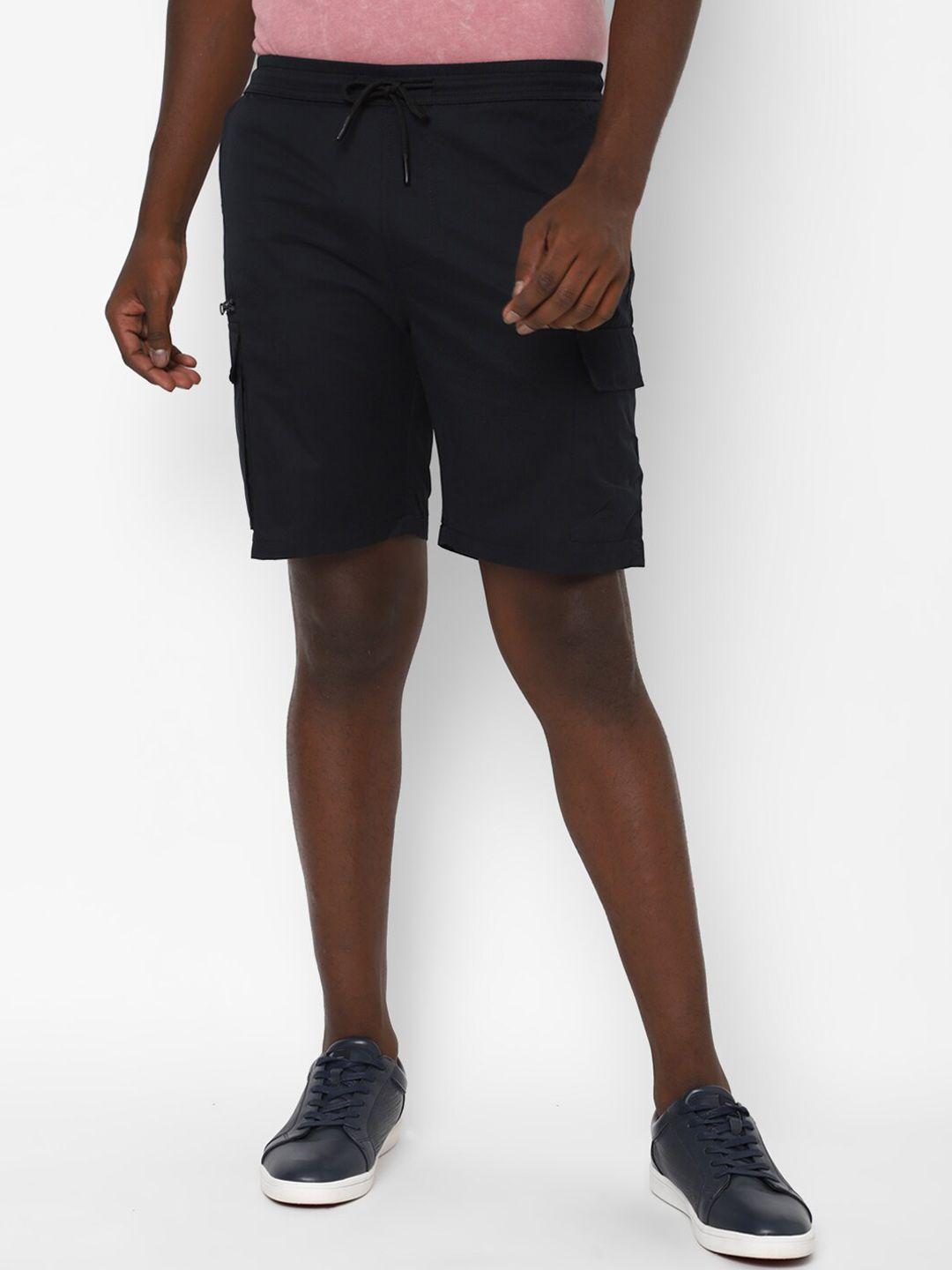 forever 21 men black solid shorts