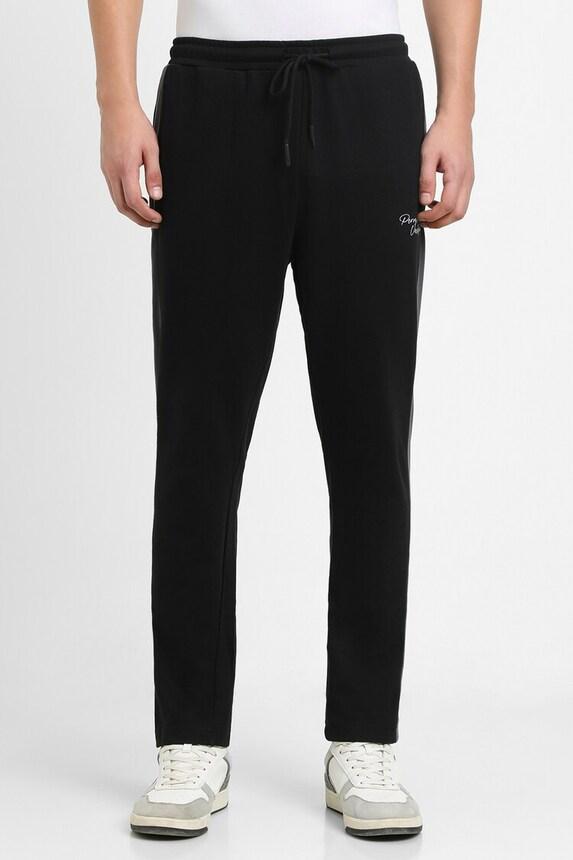 forever 21 men black trackpants