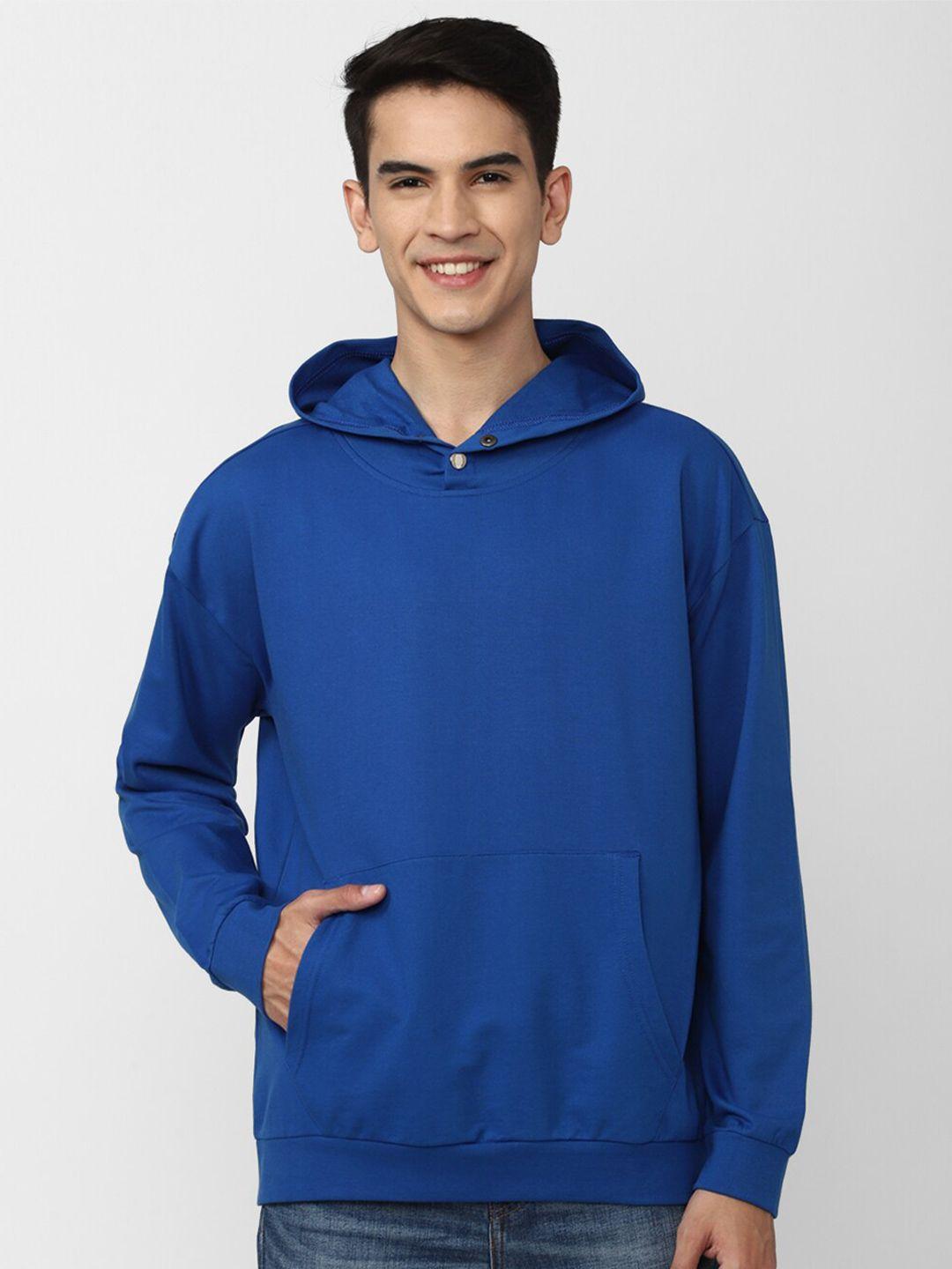 forever 21 men blue cotton sweatshirt