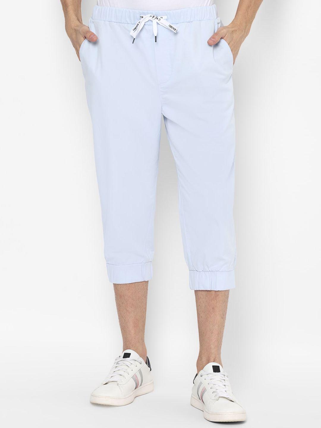 forever 21 men blue joggers trousers