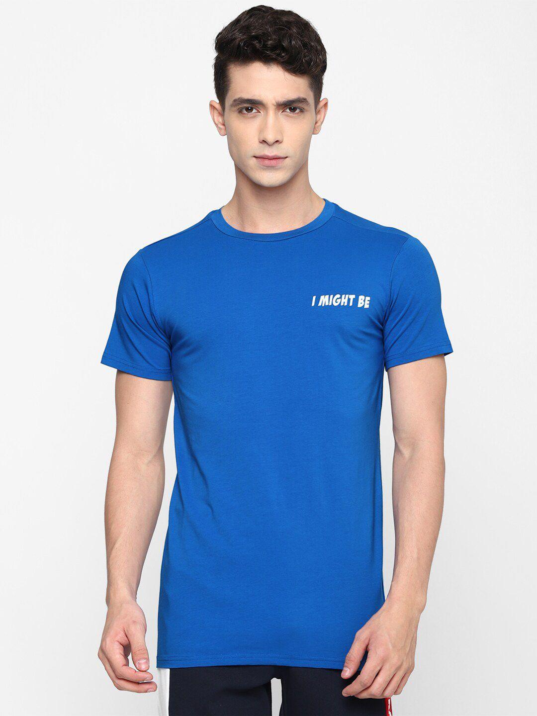 forever 21 men blue t-shirt