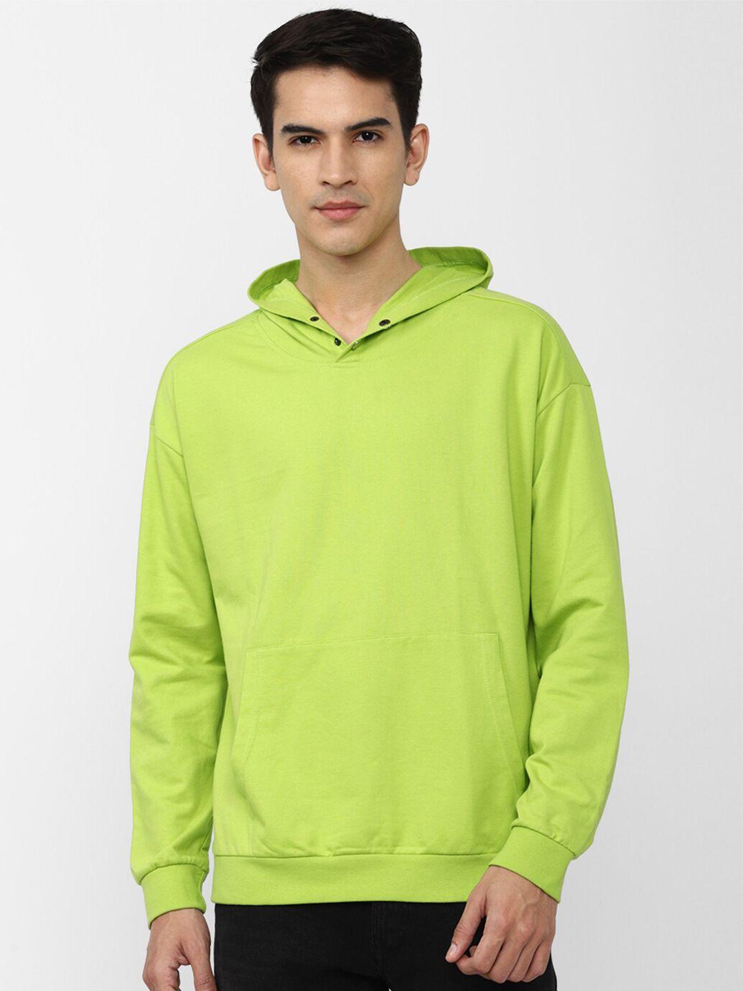 forever 21 men green hooded sweatshirt