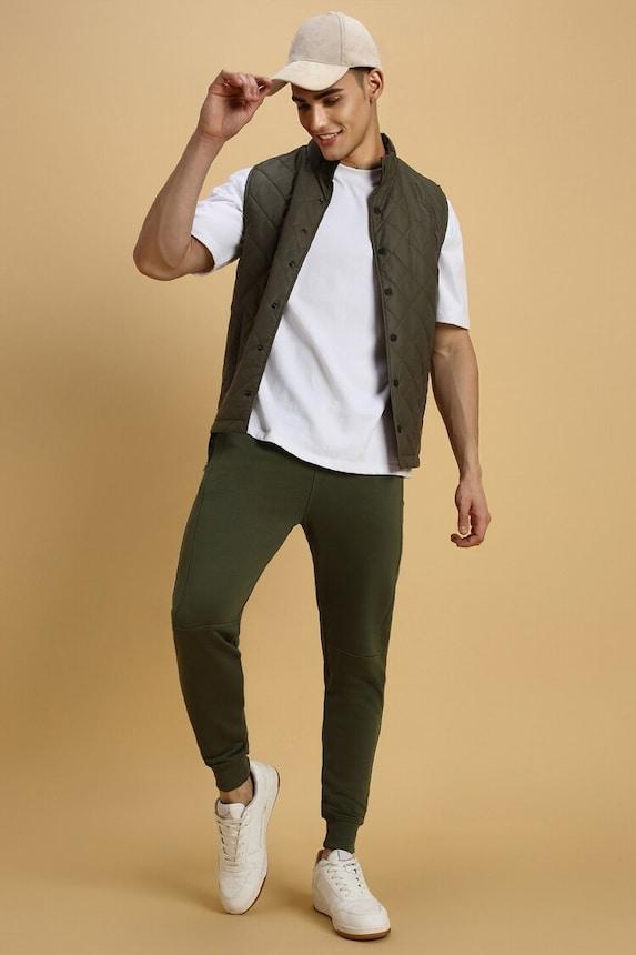 forever 21 men green jogger pants