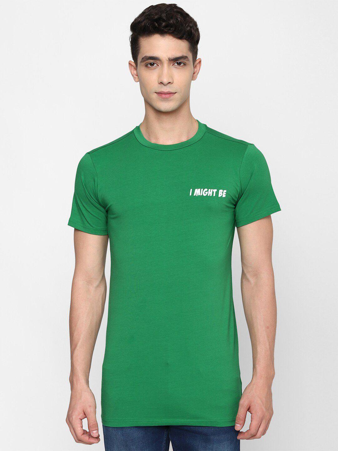 forever 21 men green t-shirt
