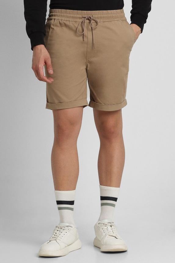 forever 21 men khaki woven shorts