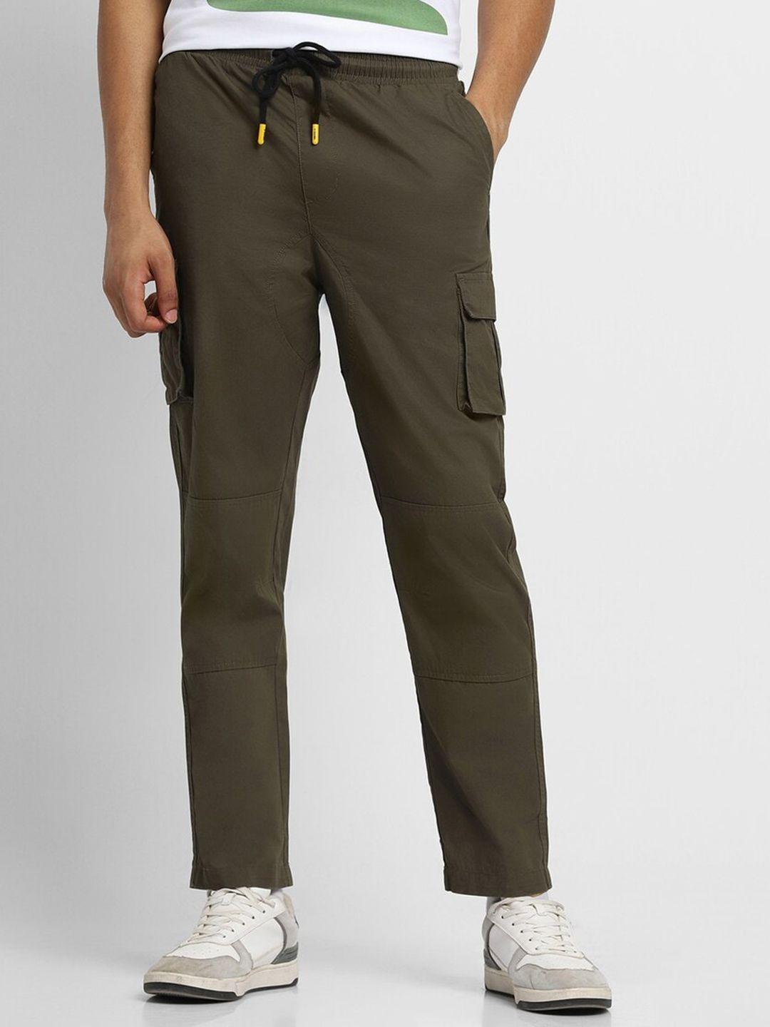 forever 21 men mid-rise cargo trousers