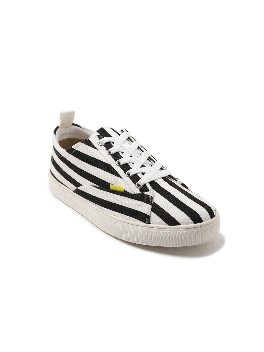 forever 21 men multicoloured striped pu sneakers