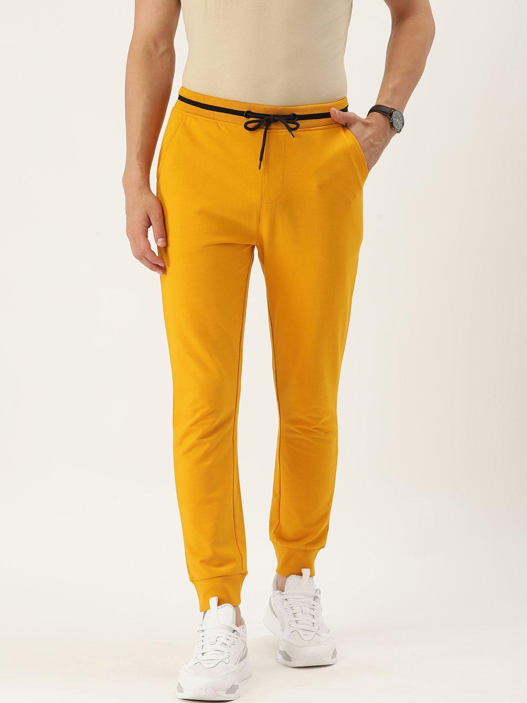 forever 21 men mustard yellow joggers