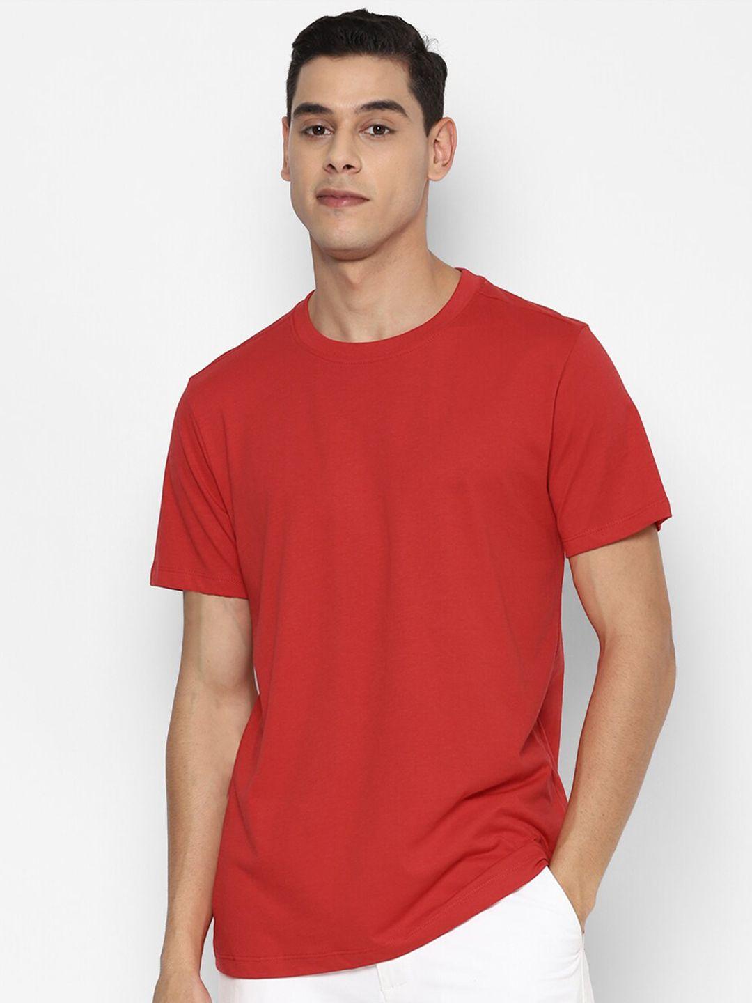 forever 21 men red pockets t-shirt