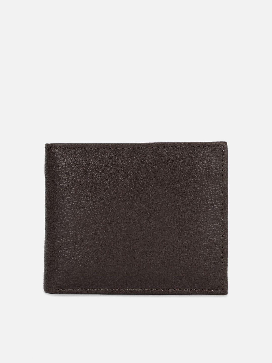 forever 21 men violet & brown pu two fold wallet with sim card holder