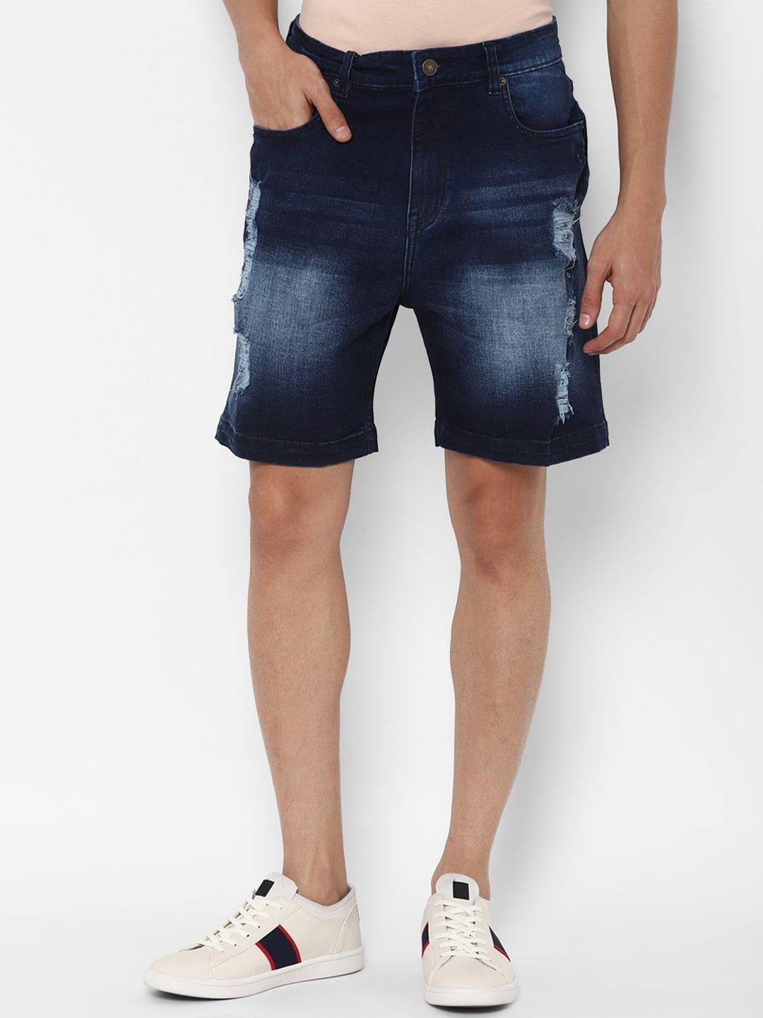 forever 21 men washed denim shorts