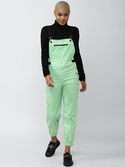 forever 21 mint cotton jumpsuit