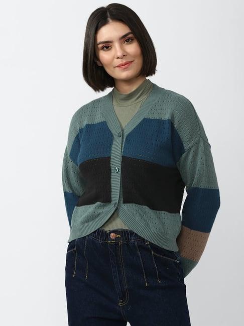 forever 21 multicolor color-block sweater