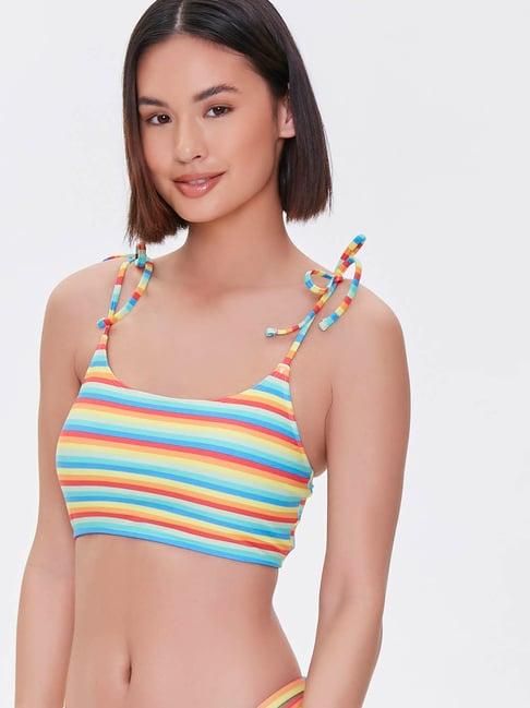 forever 21 multicolor non wired non padded full coverage bra