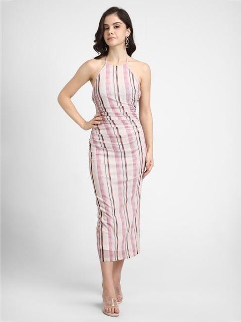 forever 21 multicolor striped midi dress