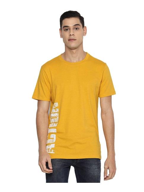 forever 21 mustard printed t-shirt