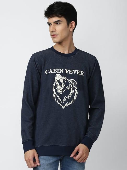 forever 21 navy graphic print sweatshirt