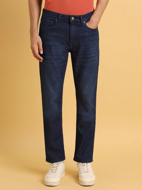 forever 21 navy regular fit jeans