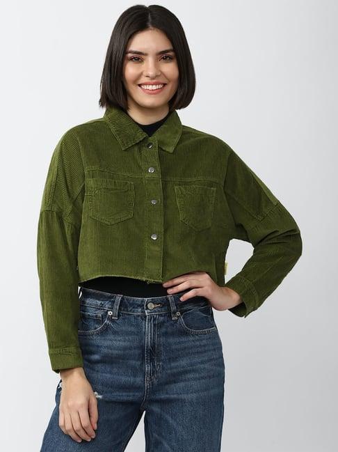 forever 21 olive regular fit jacket