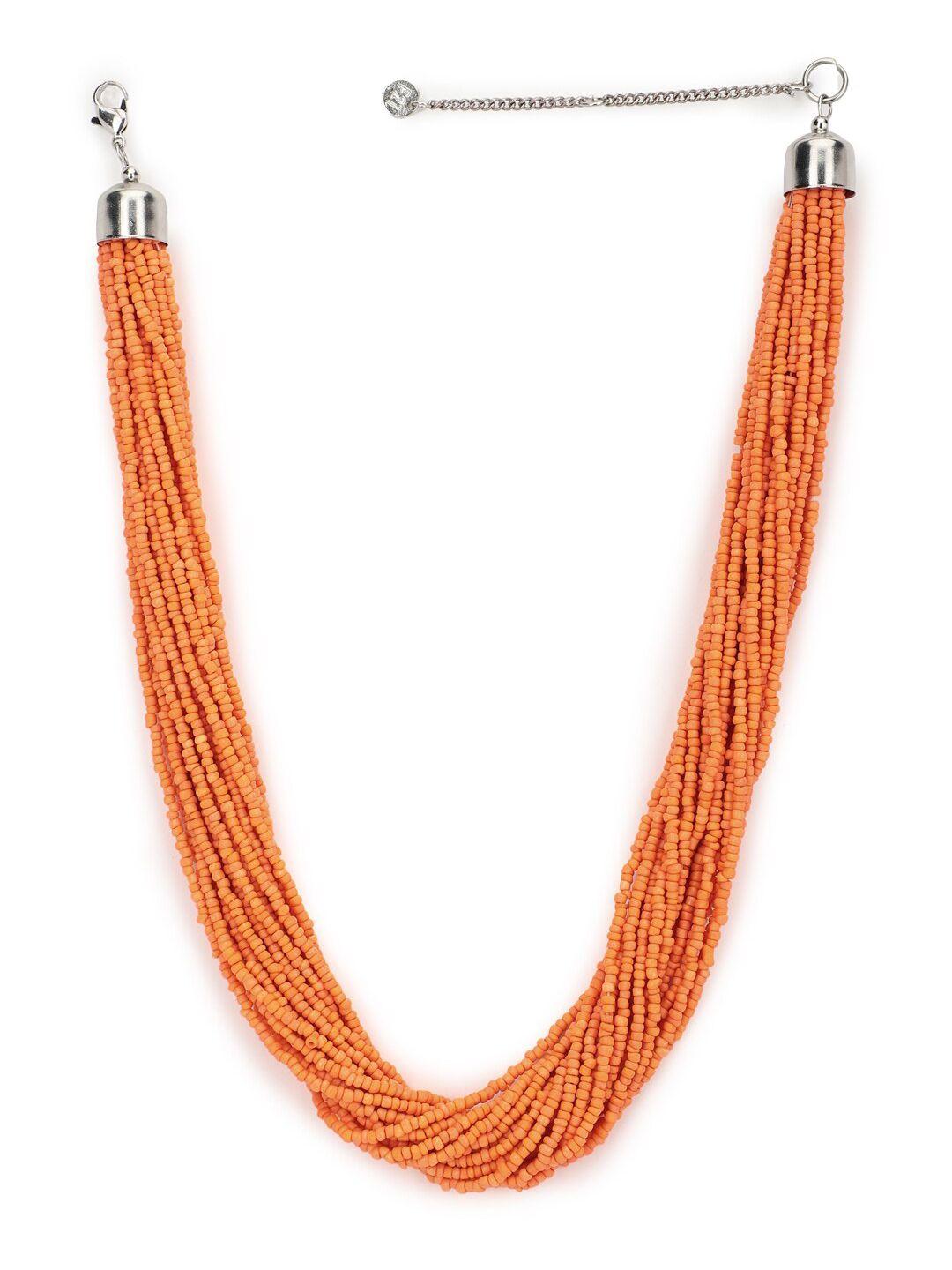 forever 21 orange necklace