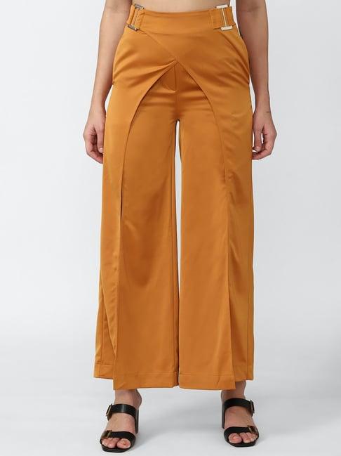 forever 21 orange regular fit pants