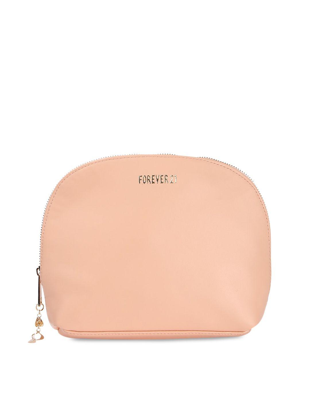 forever 21 peach-coloured solid pouch