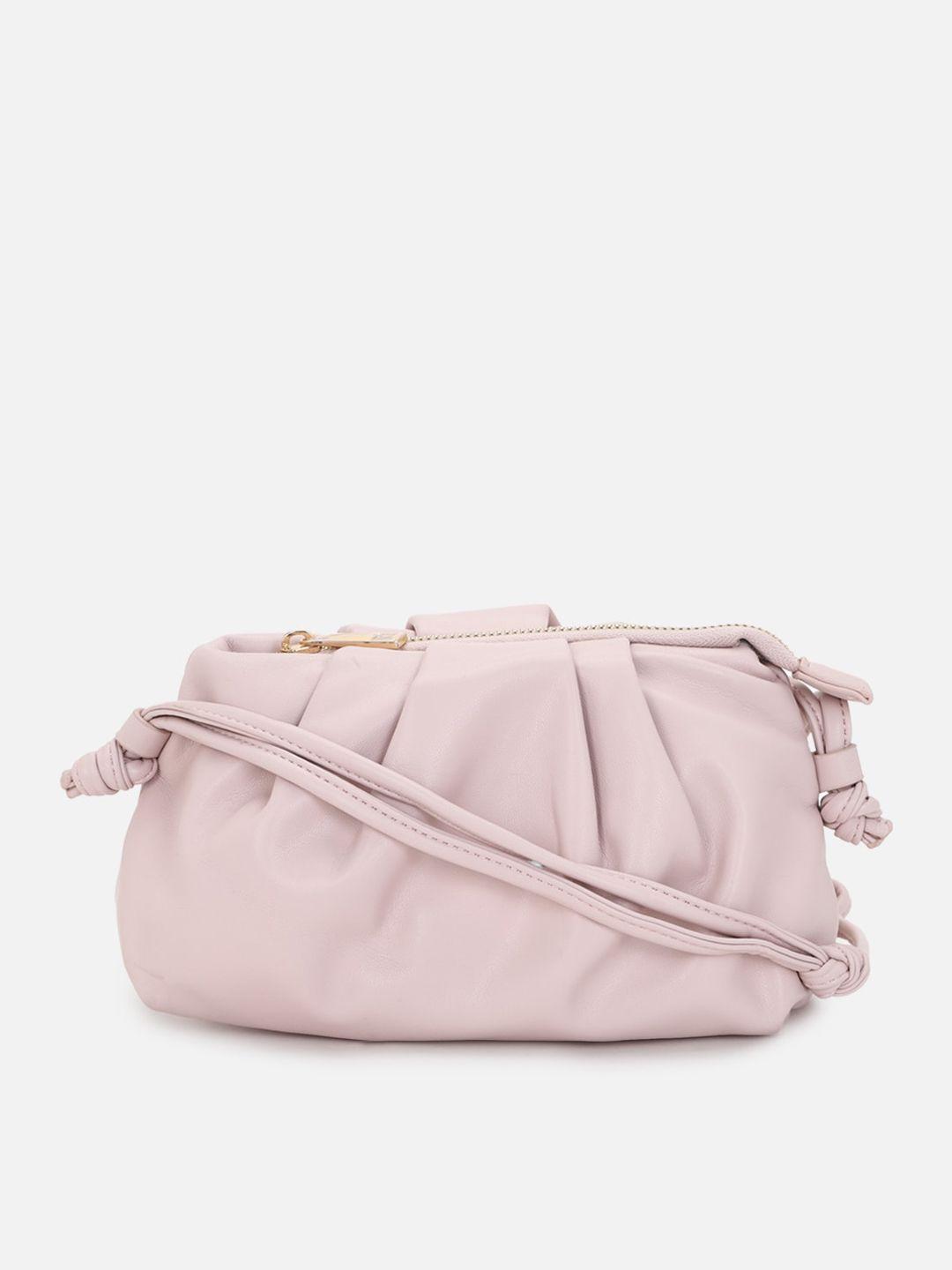 forever 21 peach-coloured swagger hobo bag with bow detail