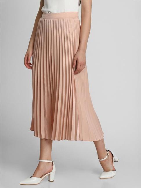 forever 21 peach midi skirt