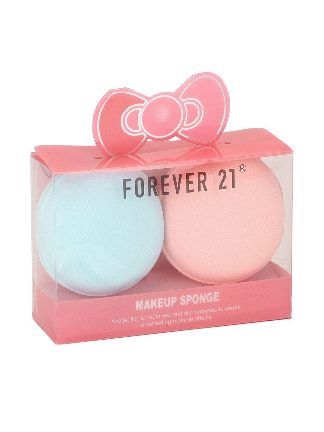 forever 21 pink & blue solid makeup sponge