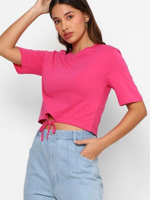 forever 21 pink cotton top