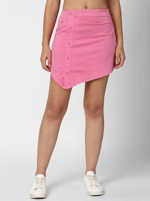 forever 21 pink mini skirt