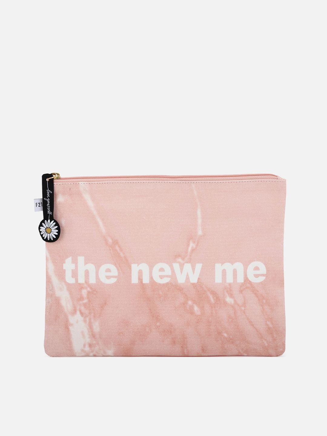 forever 21 pink printed structured shoulder bag