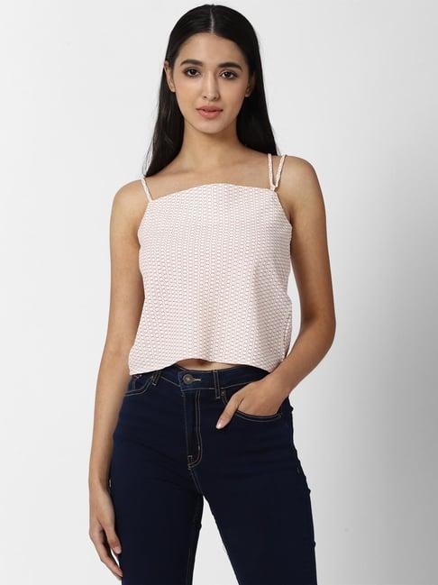 forever 21 pink printed top