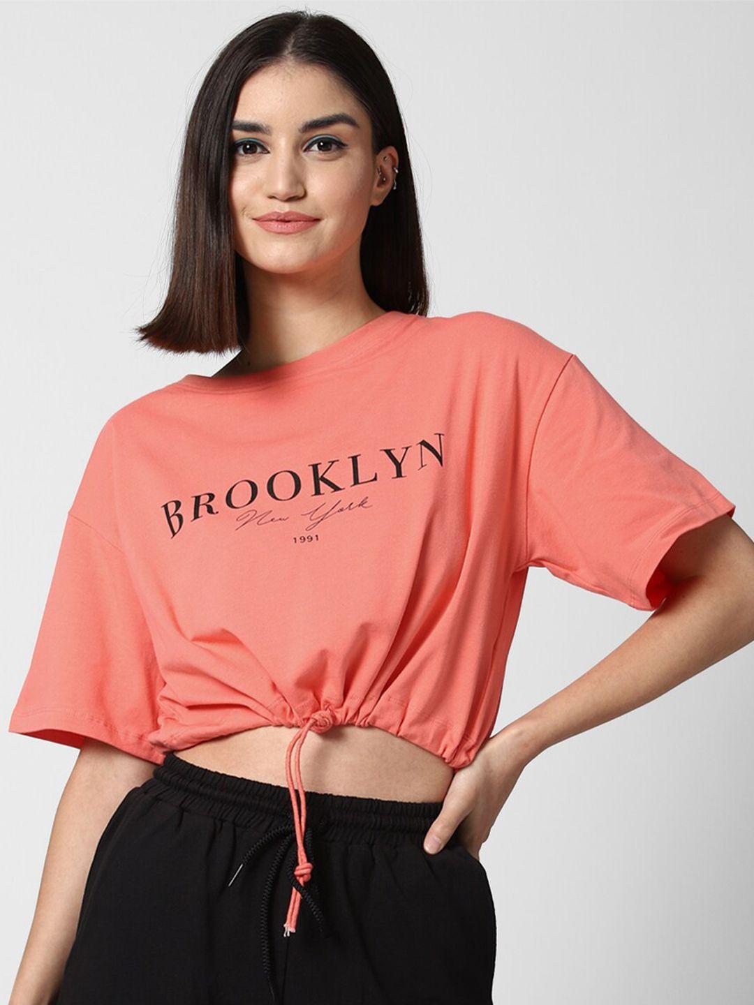 forever 21 pink regular crop top