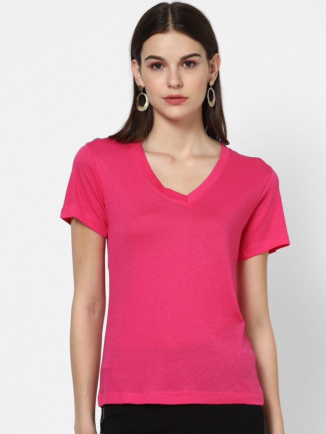 forever 21 pink solid regular top