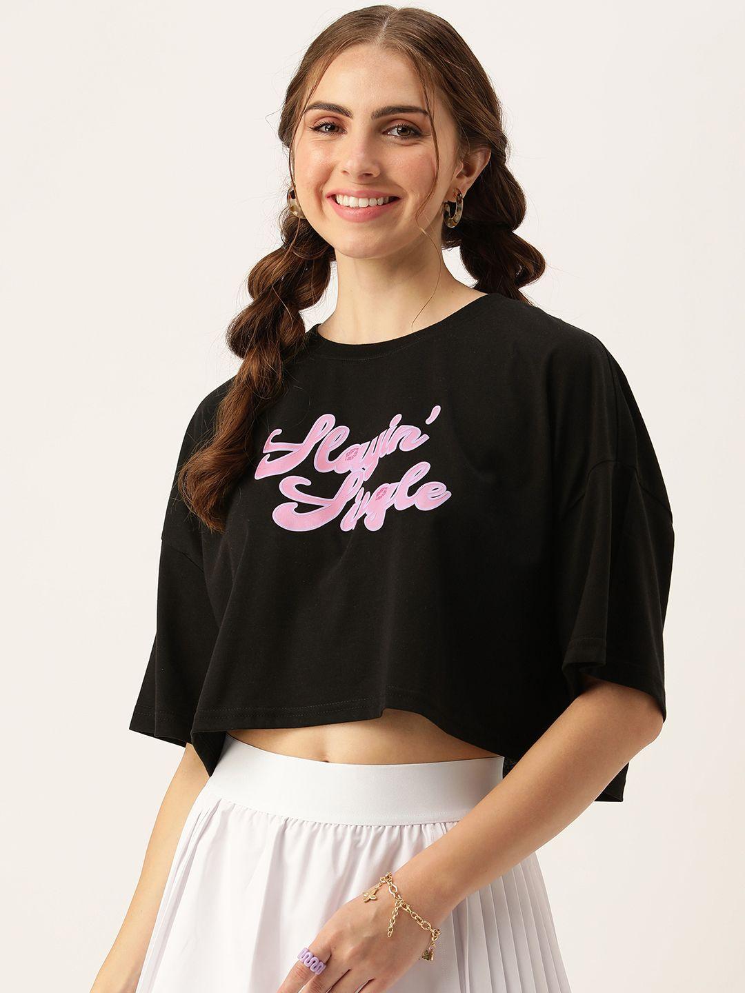 forever 21 print extended sleeves crop top