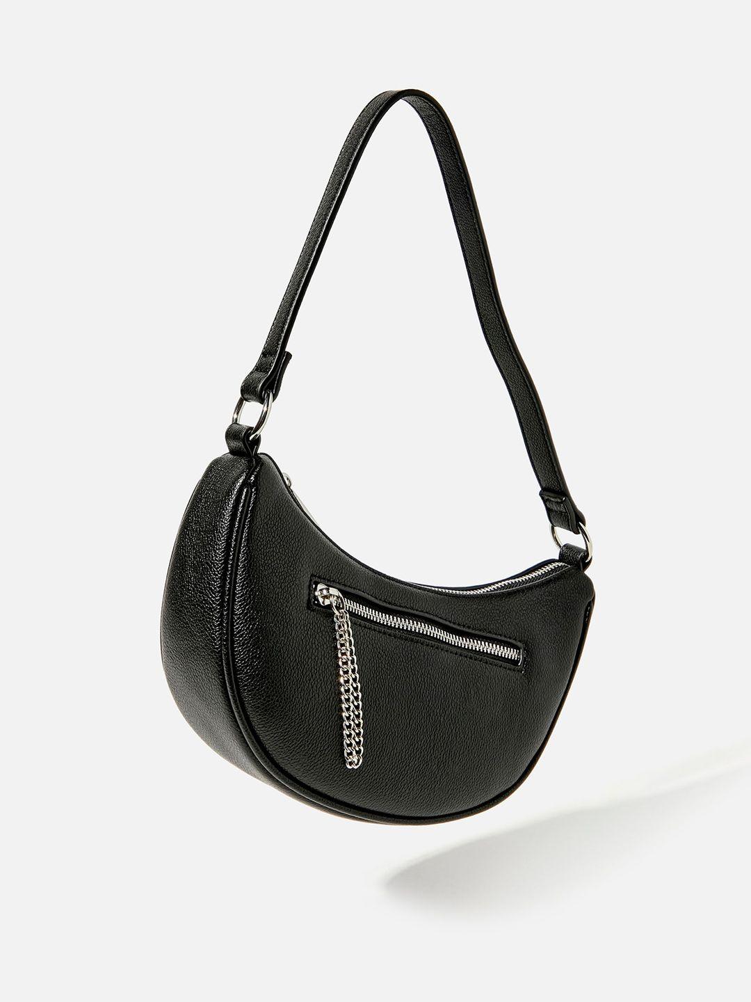 forever 21 pu half moon hobo bag