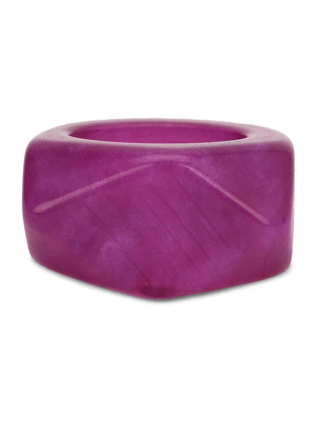 forever 21 purple solid resin finger ring
