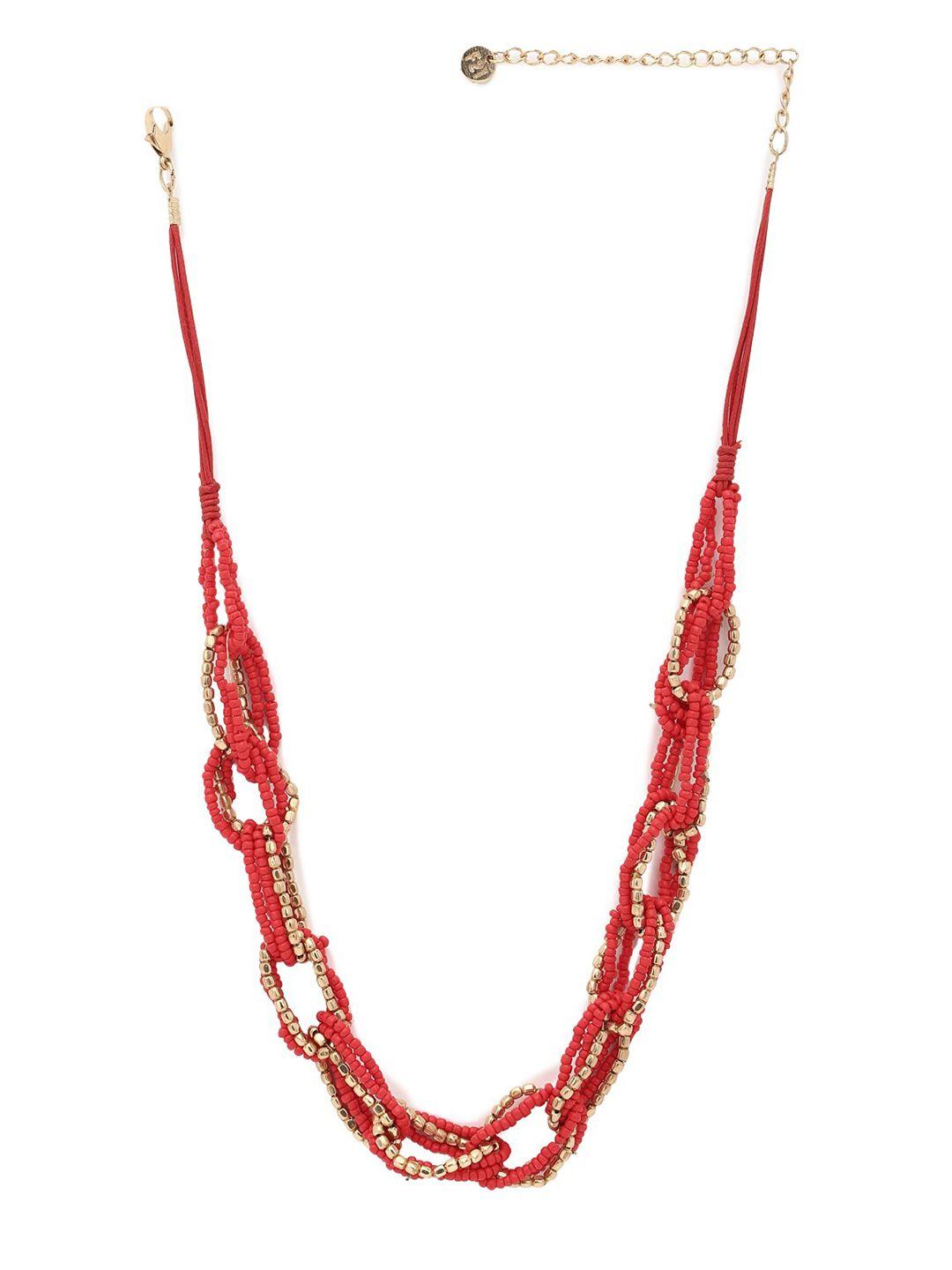 forever 21 red & beige chain
