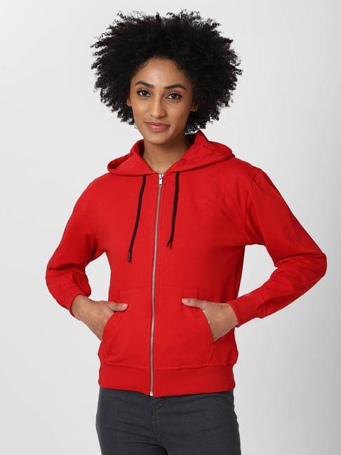 forever 21 red regular fit sweatshirt