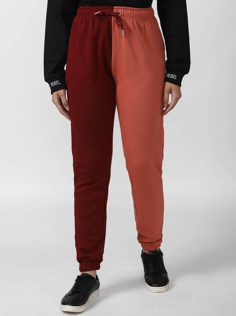forever 21 rust regular fit joggers