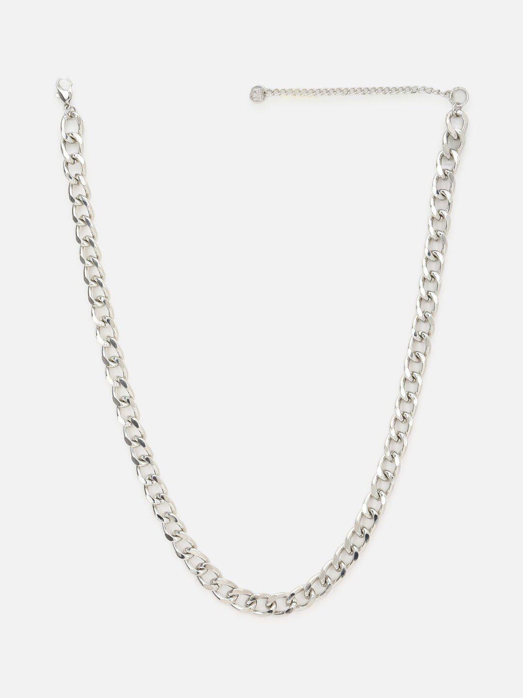 forever 21 silver-plated solid necklace